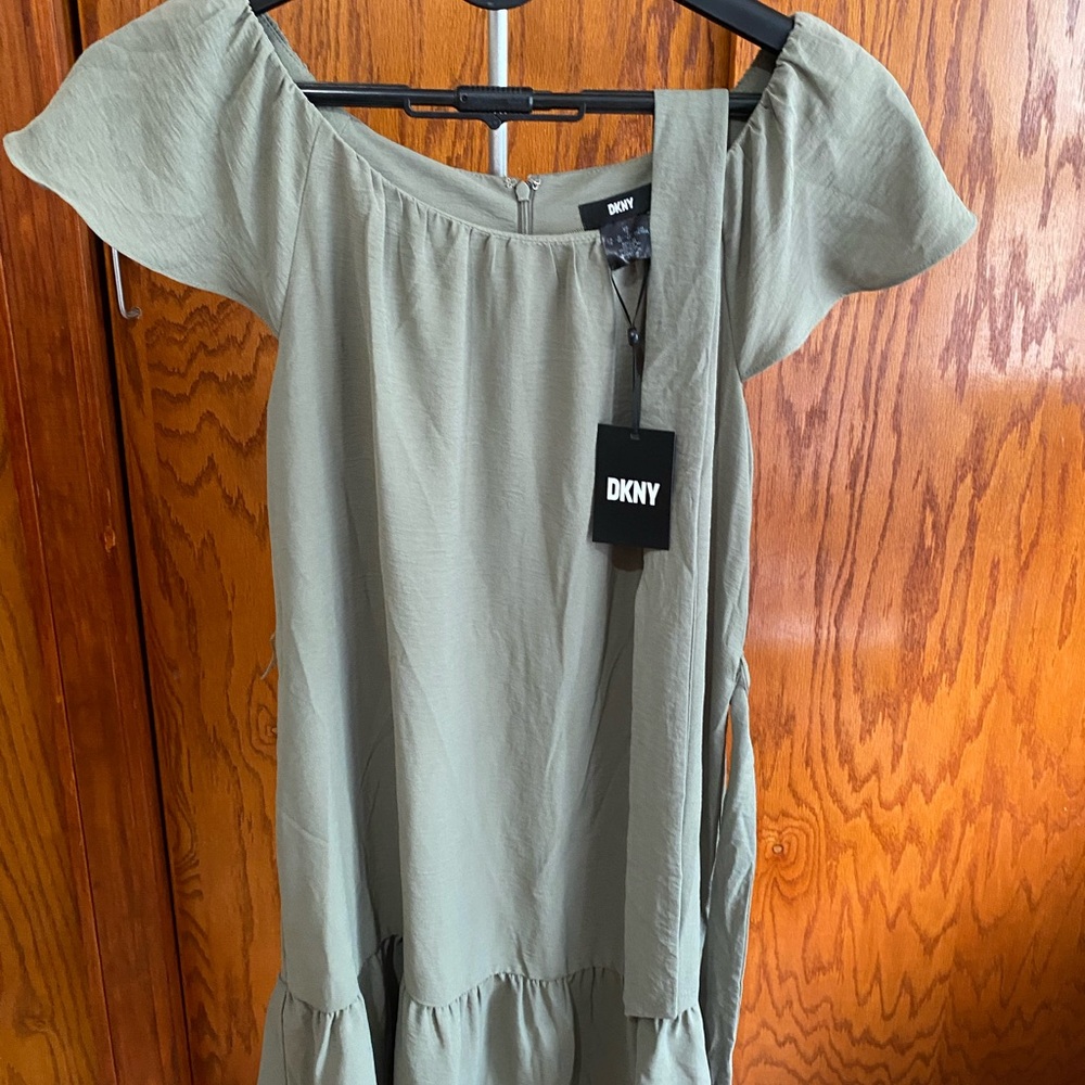 DKNY Women's Olive Midi Dress